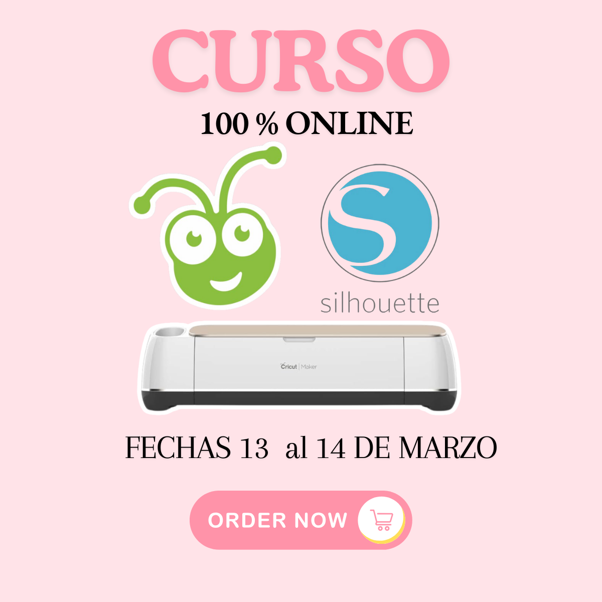 CURSO EN VIVO VIA ZOOM CRICUT