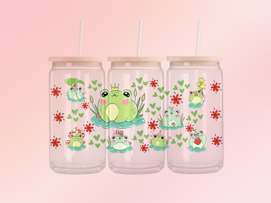 Glass Can | Iced Coffee Cup | 16 oz | Ranita Coquette