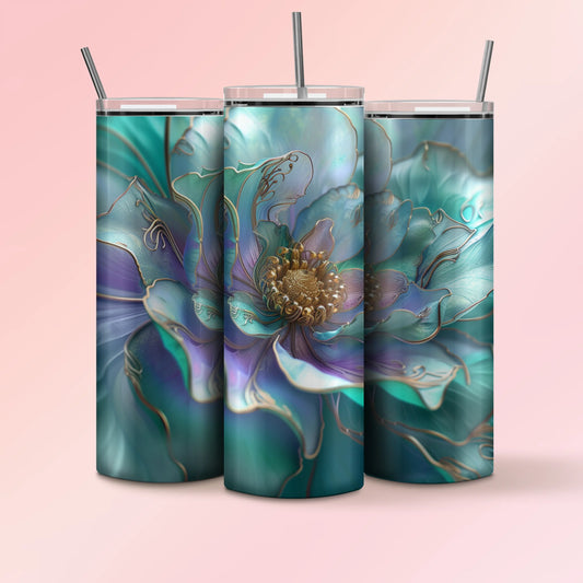 20 onz Skinny Tumbler - Flower 03