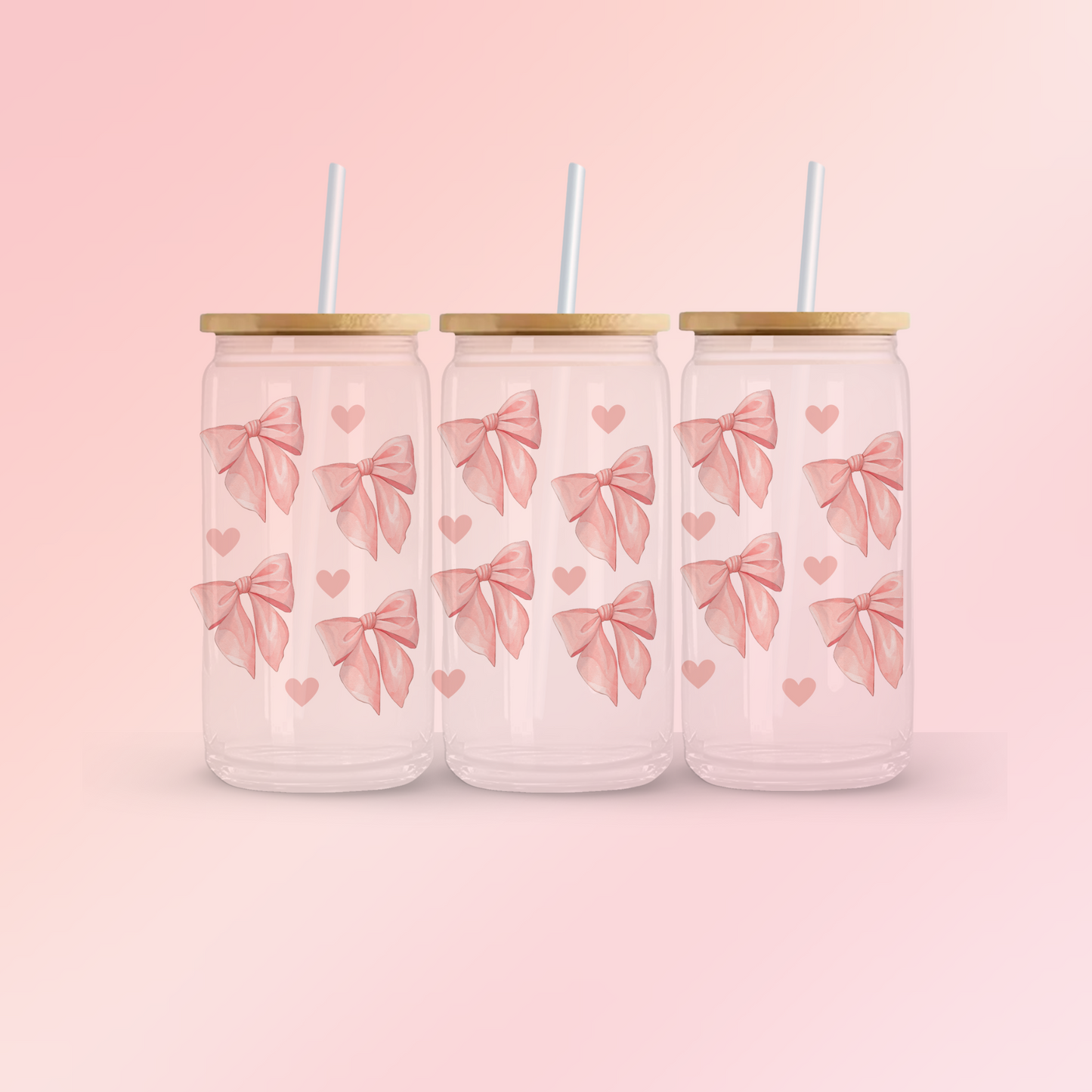 Glass Can  | Iced Coffee Cup | 16 oz  | Coquette 101