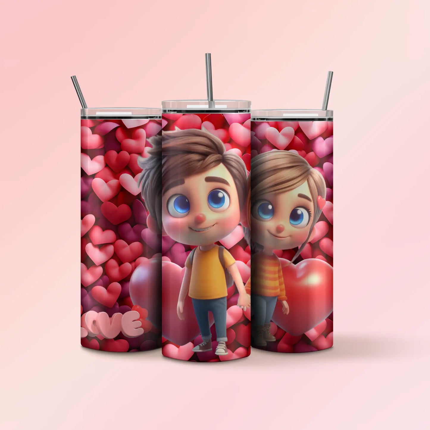 20 onz Skinny Tumbler - Ellie & Carlie