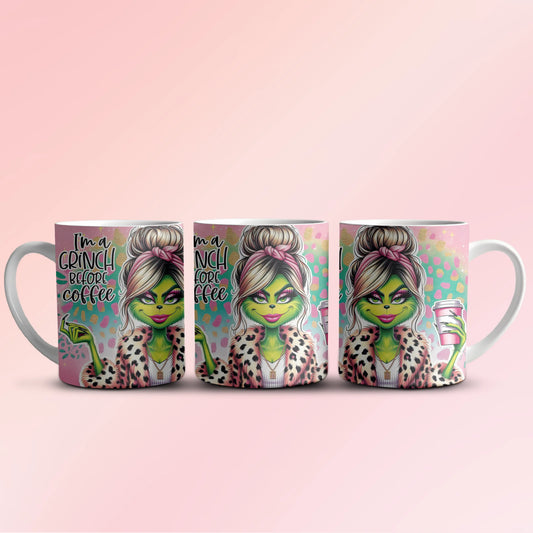 Ceramic Mug 11oz - The grinch Girl