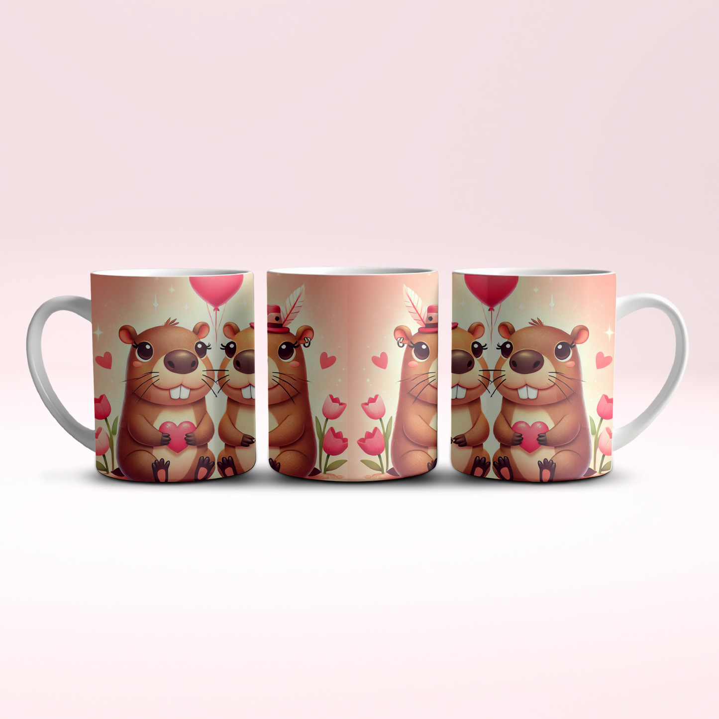 Ceramic Mug 11oz - CAPIBARAS LOVE